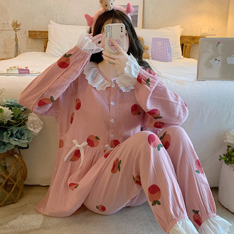 Cotton Maternity Sleepwear for Postpartum Nursing