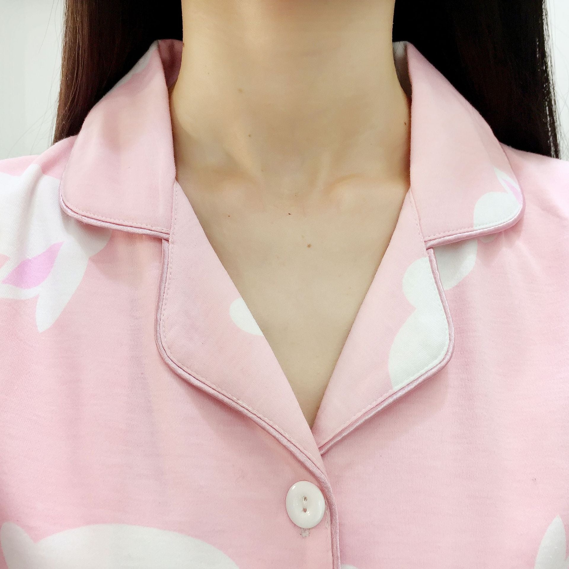 Postpartum Cotton Pajamas Set for Nursing Mothers
