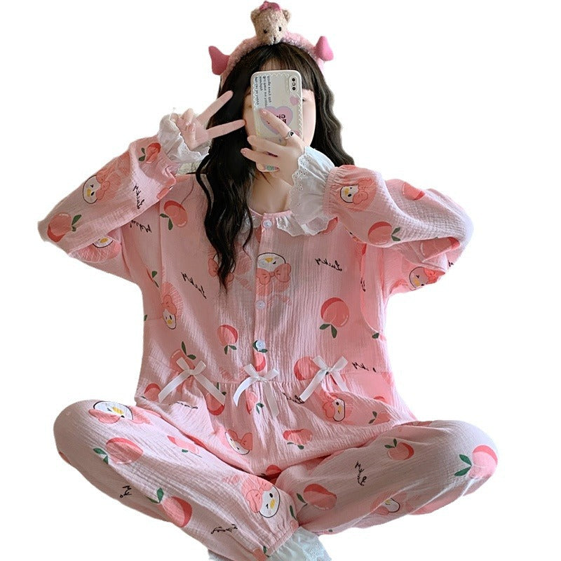 Cotton Maternity Sleepwear for Postpartum Nursing