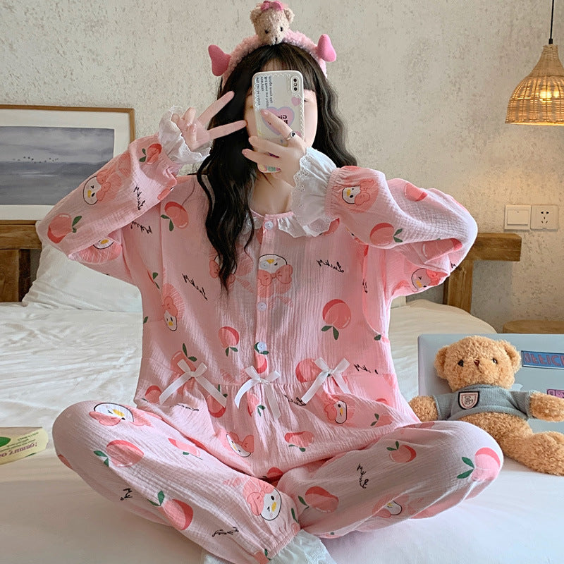 Cotton Maternity Sleepwear for Postpartum Nursing