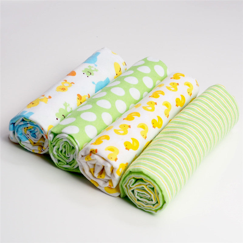 Soft Cotton Flannel Baby Swaddle Wrap Blanket