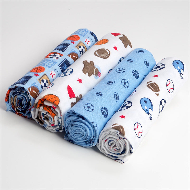 Soft Cotton Flannel Baby Swaddle Wrap Blanket